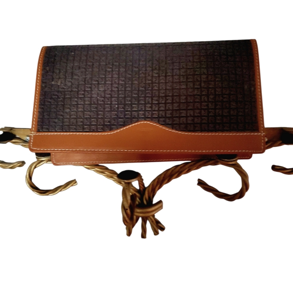 Ted Lapidus Vintage Rare Leather Long Wallet Card Holder Bag